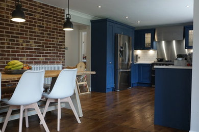 Example of a trendy kitchen design in Surrey