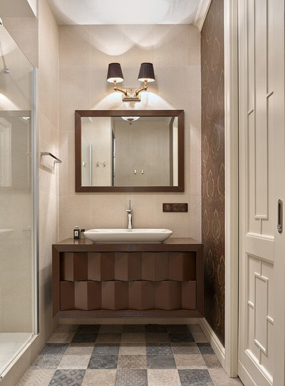 Современная классика Ванная комната by Ariana Ahmad Interior Design