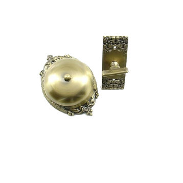 Antique Brass idh by St Simons Craftsman 18054-005 Premium Quality Solid Brass Twist Bell with Key Plate
