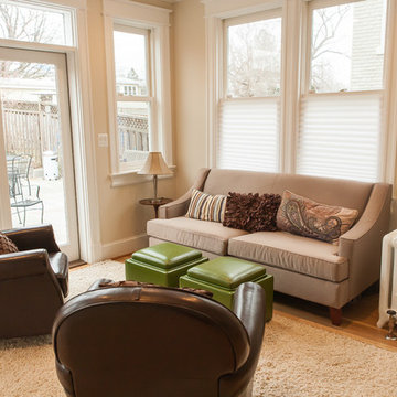 living area with numerous windows