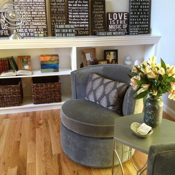 Custom Built in Bookcases and Fireplace Mantles