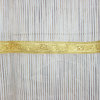 Indie Style Decor- 2 Ivory Brown Gold Indian Sari Curtains Organza Drapes Panels