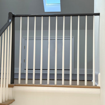 Project #142 | Transitional Staircase with Over-the-Post Balustrade