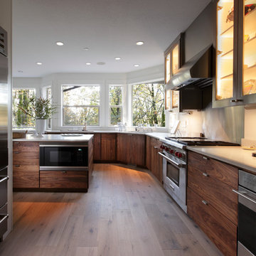 Megan & Chris' Warm Walnut Kitchen