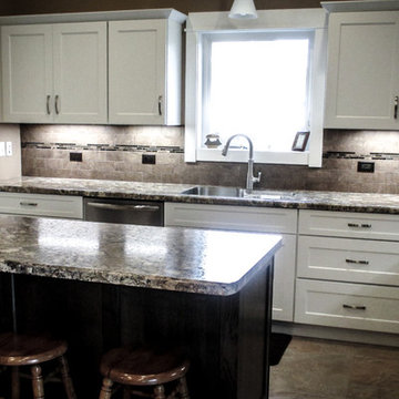 Open, High-Ceiling Kitchen with an Open Concept