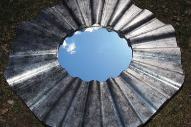 BCH Antiqued Silver Leaf Miror