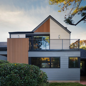 Split-Level with Modern Pop-up