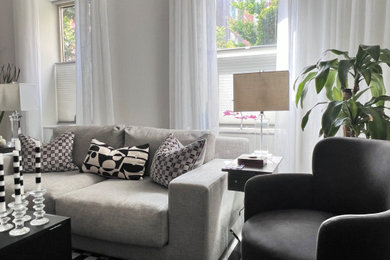 Living room - contemporary living room idea in Philadelphia