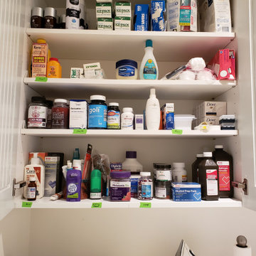 Laundry room storage areas