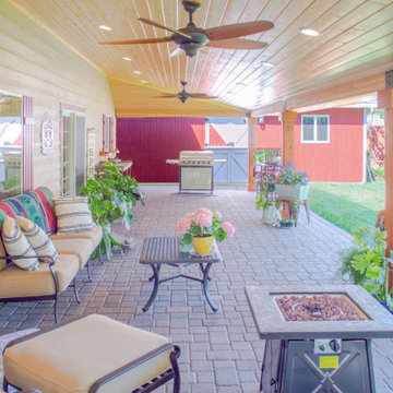 Hipped Patio Cover with Paver Patio