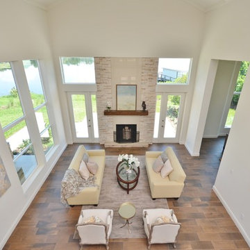 Staged Contemporary Living Room