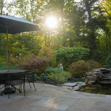 Sandstone Patio and Sandstone Retaining Wall