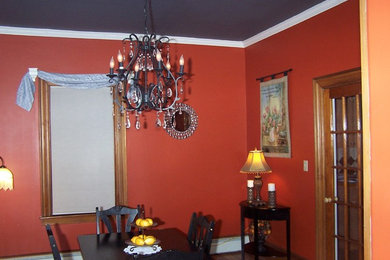 Example of a dining room design in Providence