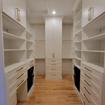 Modern + Clean: Walk In Master Closet