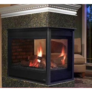 Peninsula 3 Sided Gas Fireplace