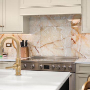 Gorgeous Onyx Backsplash