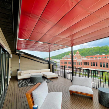 Retractable Shade Structure, Pittsburgh