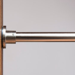 Brushed Nickel Tension Rod - Curtain Rods