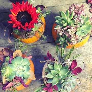 Slow Flowers October 2019 Inspiration: Seasonal Decor with Pumpkins & Gourds