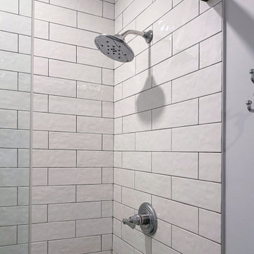 Black and White Bathroom in Melrose