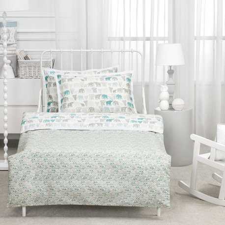 Jumbo WithTurquoise Flat Sheet