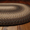 Homespice Driftwood Indoor/Outdoor Braided Rug, Brown, 1'8"x2'6", Oval