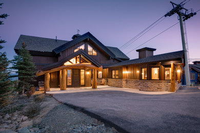 Example of a mountain style exterior home design in Other