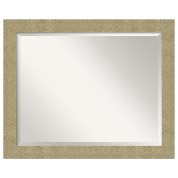 Mosaic Gold Beveled Bathroom Wall Mirror - 32.25 x 26.25 in.