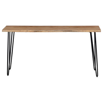 Nature's Edge Solid Acacia Counter Height Sofa Dining Table