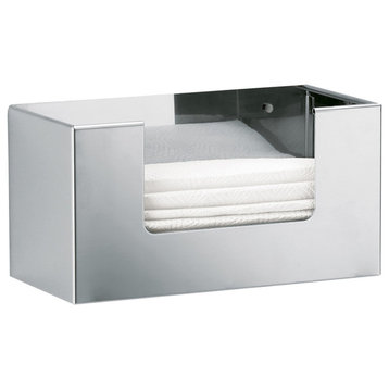 DW 117 Tissue Box in Polished Stainless Steel
