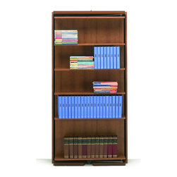 GIREVOLE Single Murphy Bed with Bookcase - Bookcases