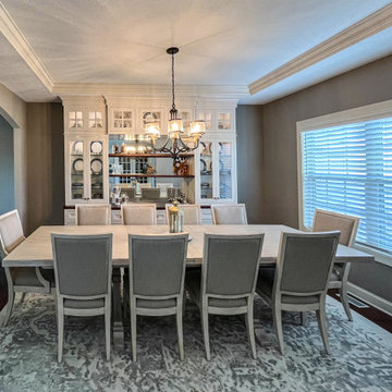 Gorgeous Dining Room with Buffet Cabinetry