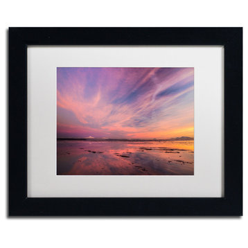 'Baker Bounday Sunset' Matted Framed Canvas Art by Pierre Leclerc