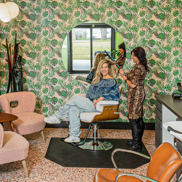 Pigment and Pattern: A New Build Midcentury Modern House