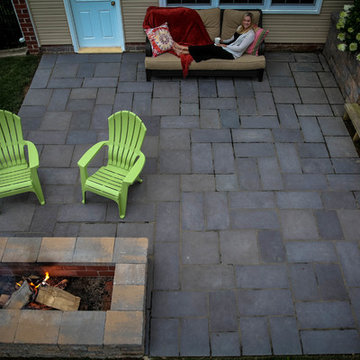 Patio and Fire Pit From Above