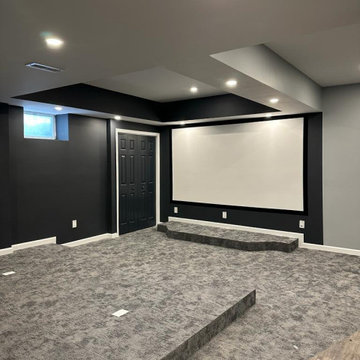 Custom Home Theater Basement Renovation