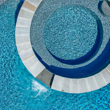 Pool with Spa, Pavers & Fire Pit