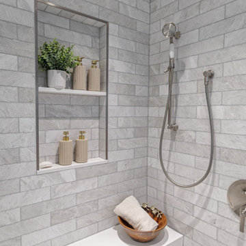 Bandera Residence- Primary Bathroom Renovation Bedford, MA