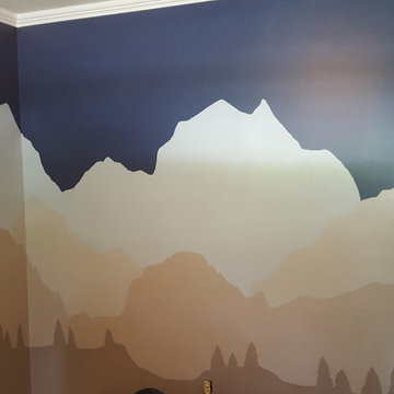 Night Sky Mountain Nursery
