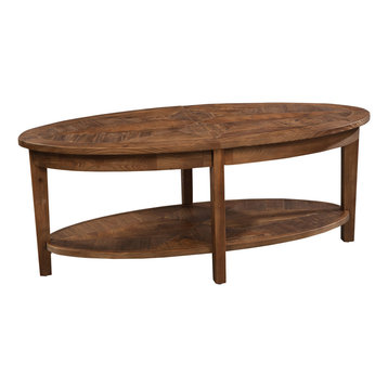 Revive Reclaimed 48" Oval Coffee Table, Natural