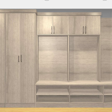 Custom mudroom
