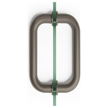 8" Back To Back 'C' Pull Handle, Brushed Nickel