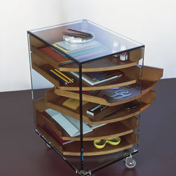 Camicino glas tray by Tonelli - Media Racks And Towers