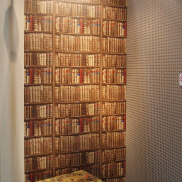 本棚柄の壁紙　モロッカン