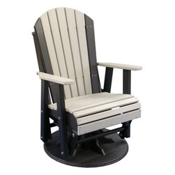 Adirondack Swivel Glider Chair - Outdoor Gliders