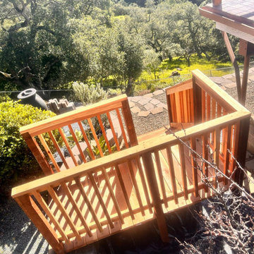 Building a wooden staircase