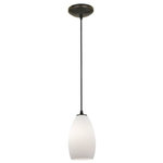 Access Lighting - Access Lighting 28012-3C-ORB/OPL Champagne - 9" 11W 1 LED Cord Pendant - An array of designs presented in variety of colors and textures, the Champagne Glass collection accents and elevates any room for any occasion    212-1Cspec.jpg  Assembly Required: Yes  Shade Included: Yes  Cord Length: 144.00Champagne 9" One Light Glass Pendant with Cord Oil Rubbed Bronze *UL Approved: YES  *Energy Star Qualified: YES *ADA Certified: n/a  *Number of Lights: Lamp: 1-*Wattage:10w A-19 E-26 LED bulb(s) *Bulb Included:Yes *Bulb Type:A-19 E-26 LED *Finish Type:Oil Rubbed Bronze