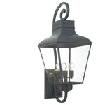 Crystorama - Dumont 4 Light Outdoor Wall Mount in Graphite - Inspired by classic street lanterns of the past the Dumont's vintage-style design will add old world charm to your exterior. The graphite finish paired with clear glass panels and durable steel construction exudes a classic look suitable to work with any home. Its striking look is sure to add curb appeal.