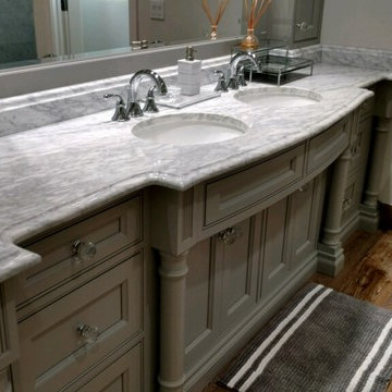 Siesta Key Dream Marble Sinks Bathroom Remodel
