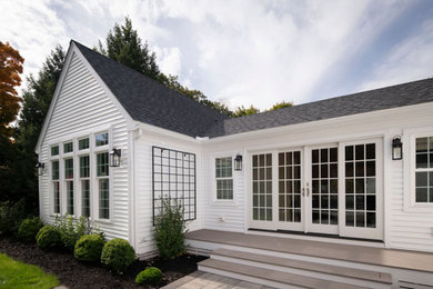 Transitional exterior home idea in Boston